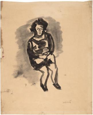 [Seated young girl]