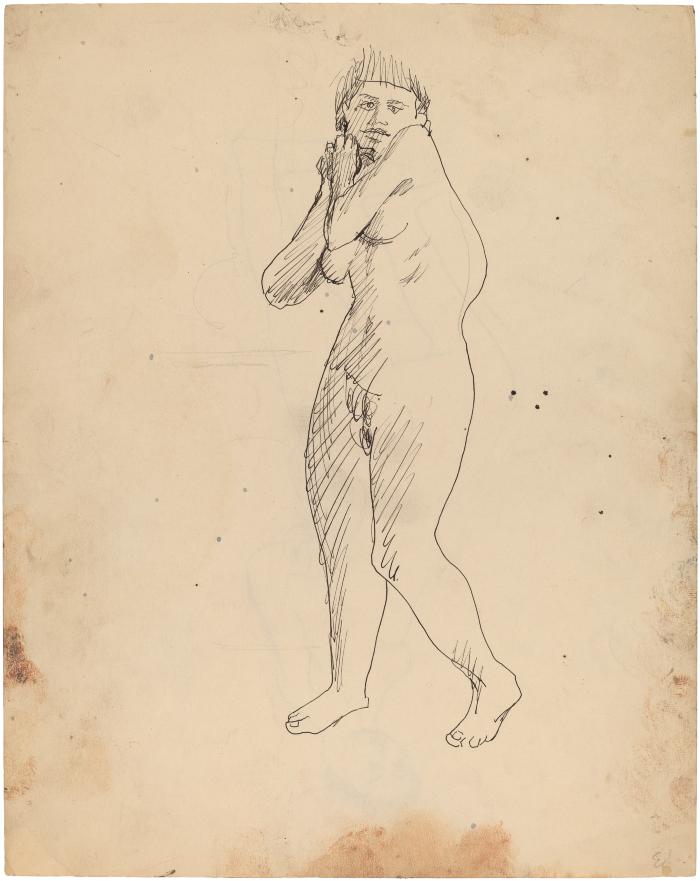 [Standing female nude]