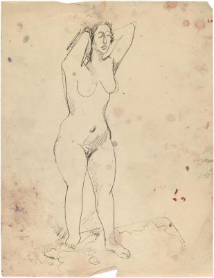 [Standing female nude]