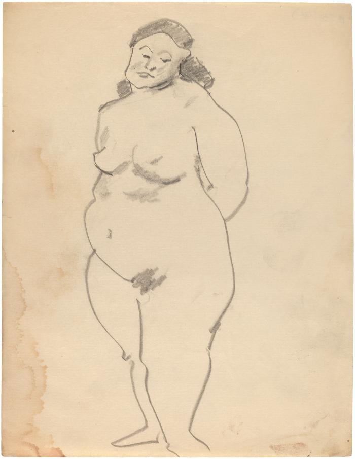 [Standing female nude]