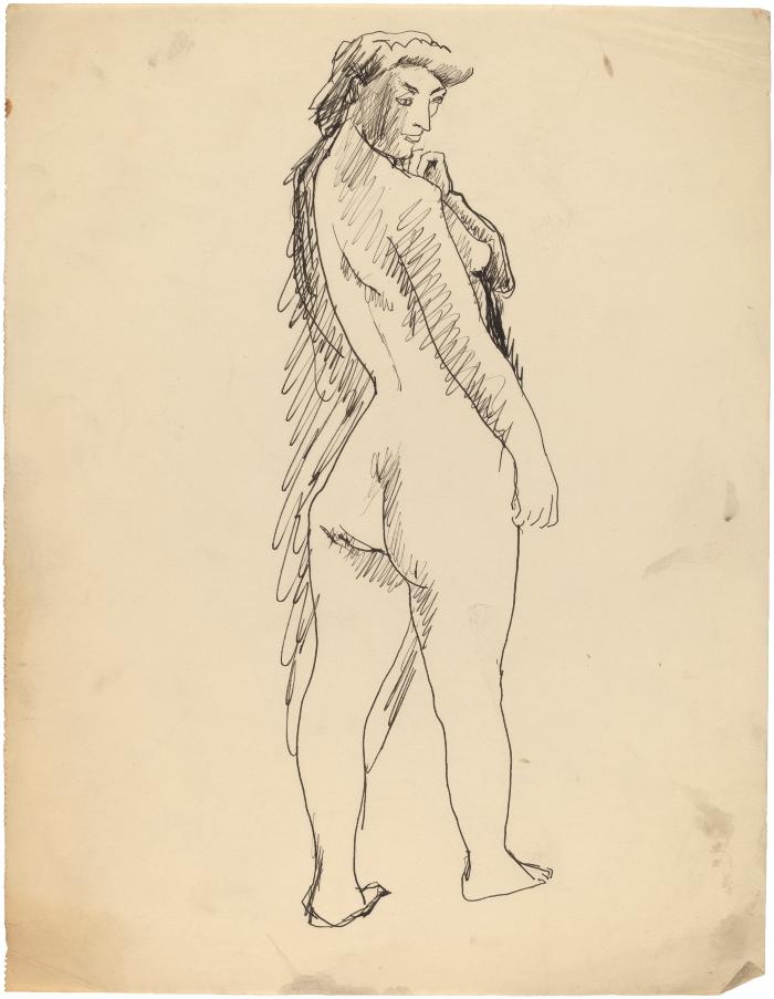 [Standing female nude]