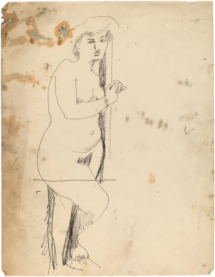 [Standing female nude]