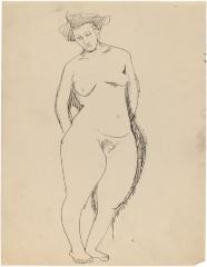 [Standing female nude]