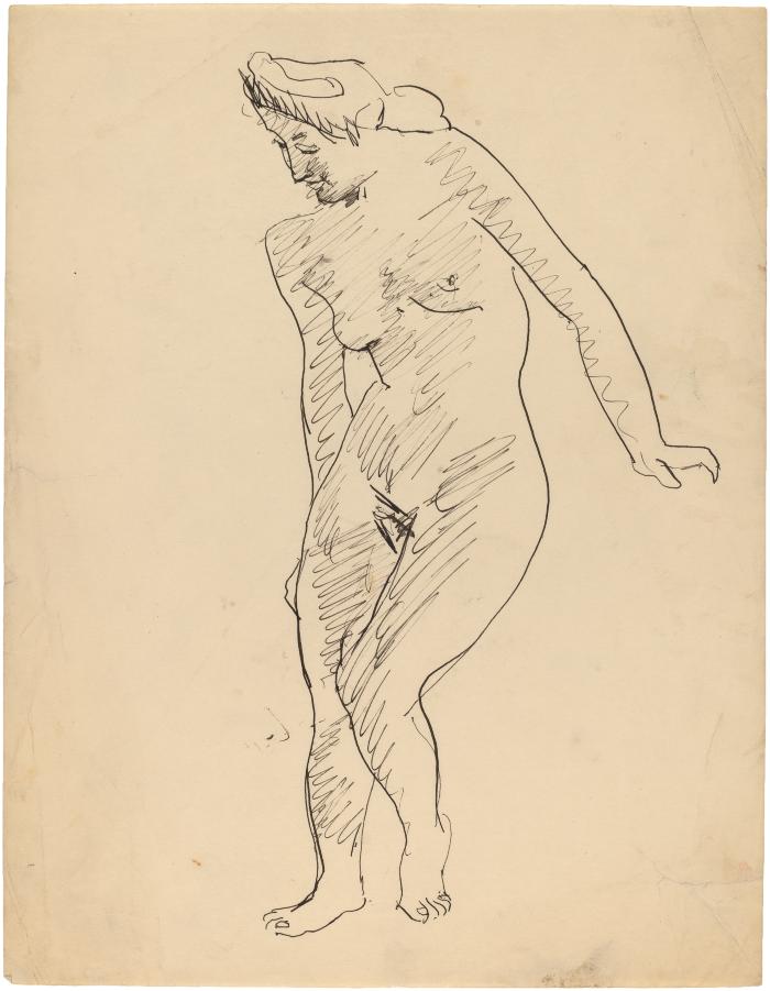 [Standing female nude]