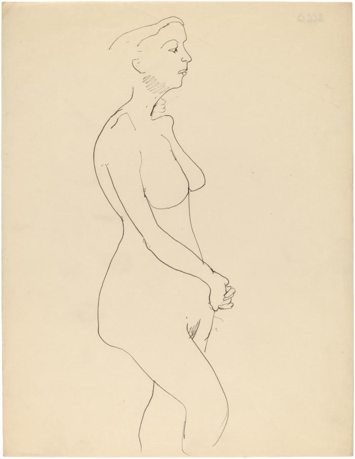 [Standing female nude]