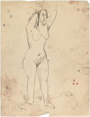 [Standing female nude]