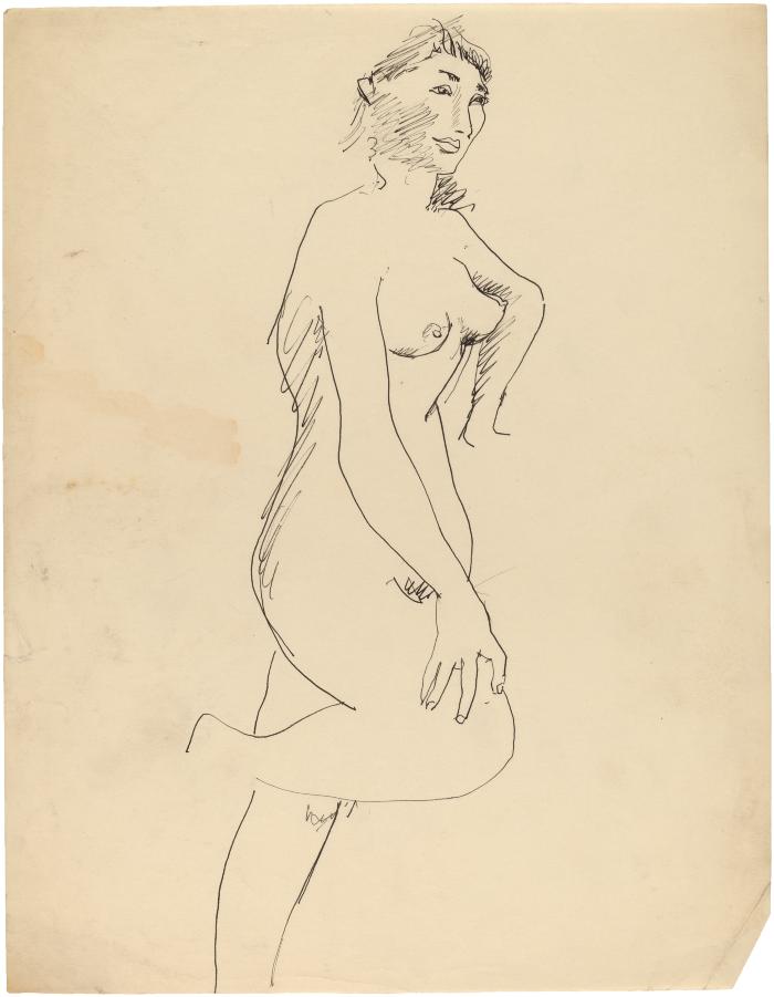 [Standing female nude]