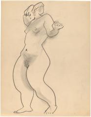 [Standing female nude]