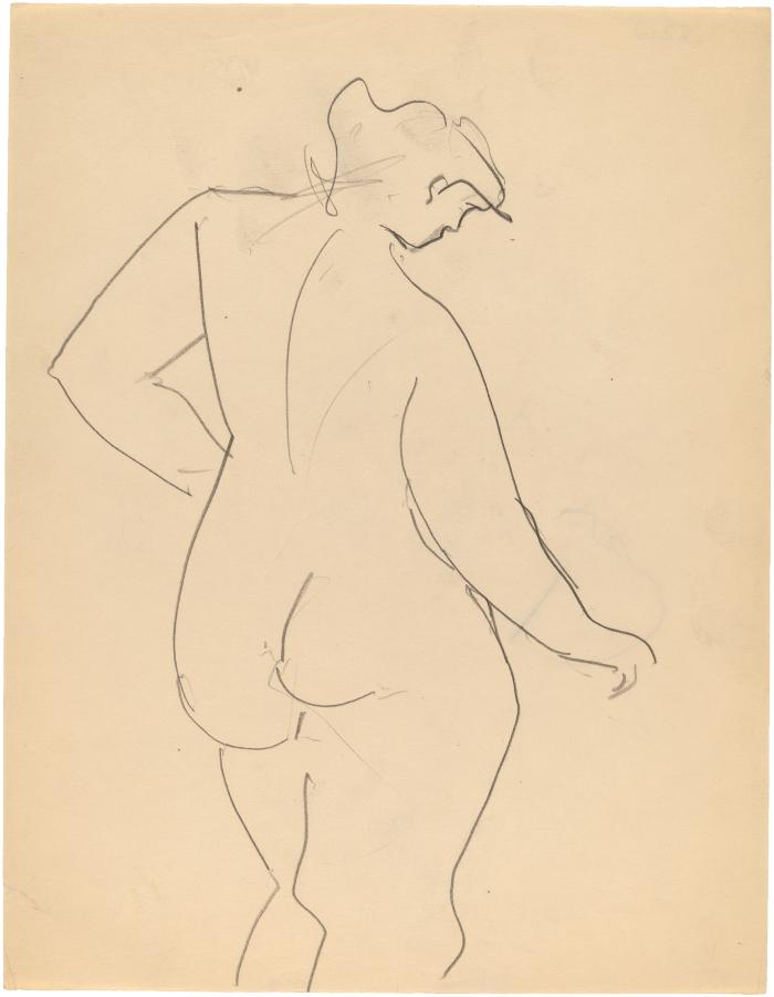 [Standing female nude]