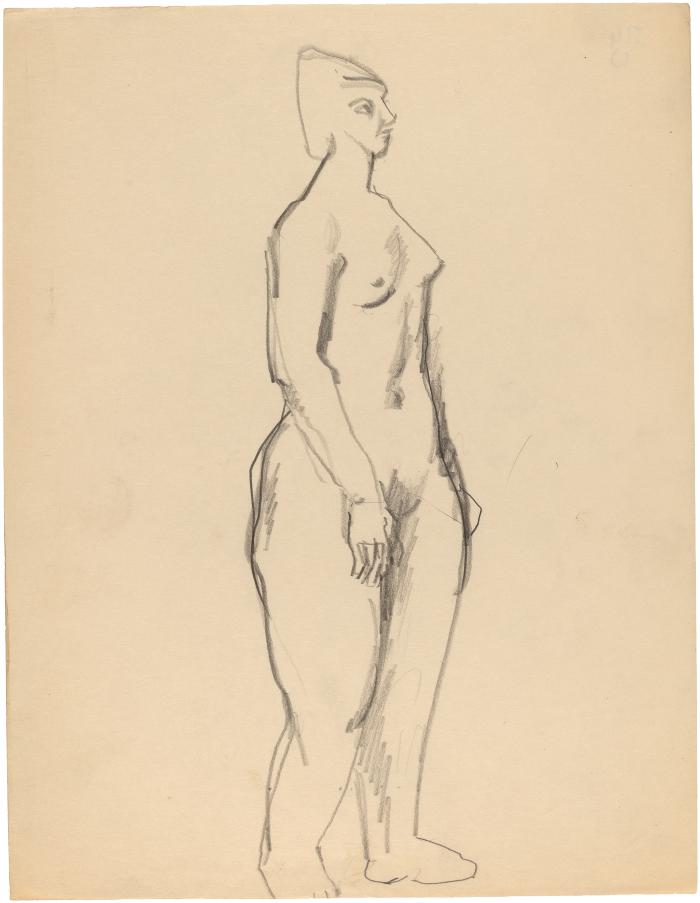 [Standing female nude]
