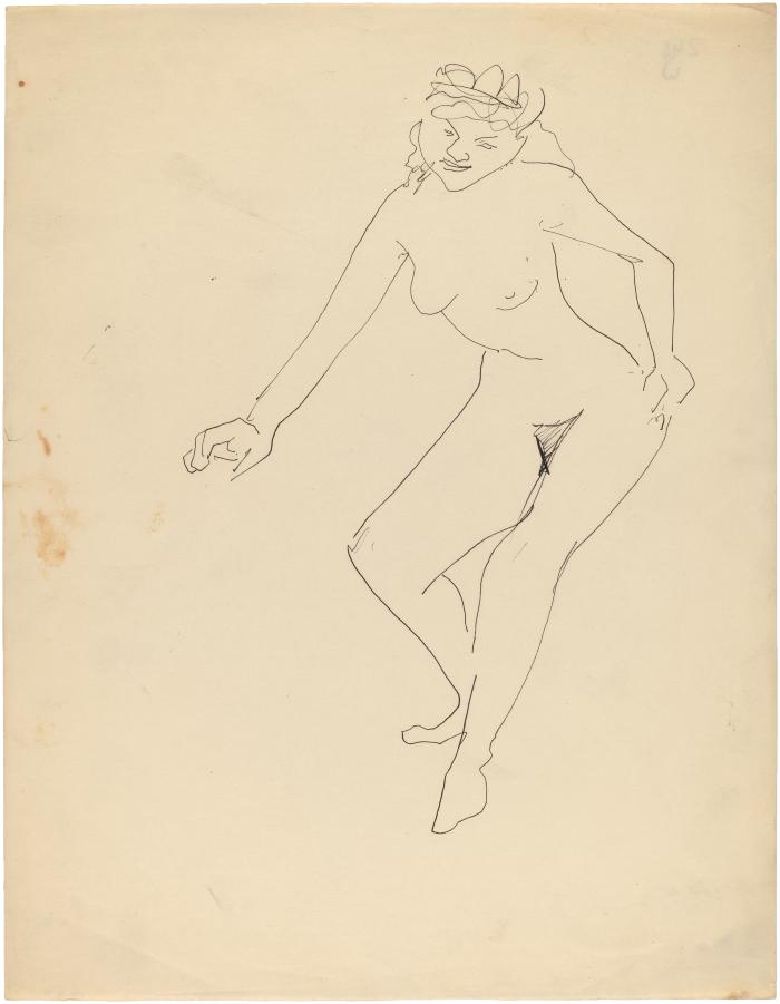 [Standing female nude]