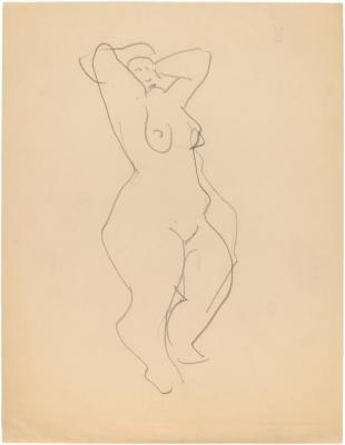 [Standing female nude]