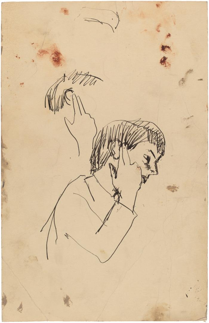 [Bust of a boy, two studies]