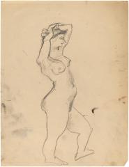[Standing female nude]
