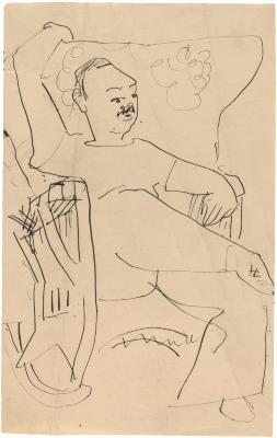 [Man in rocking chair]