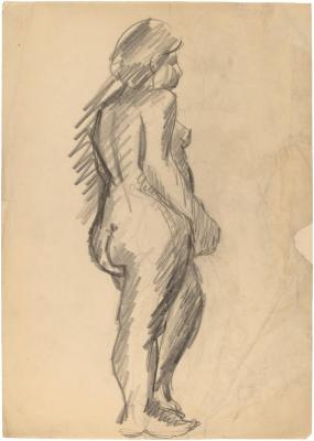 [Standing female nude]