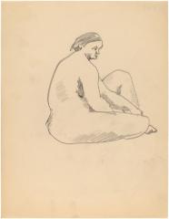 [Seated female nude]