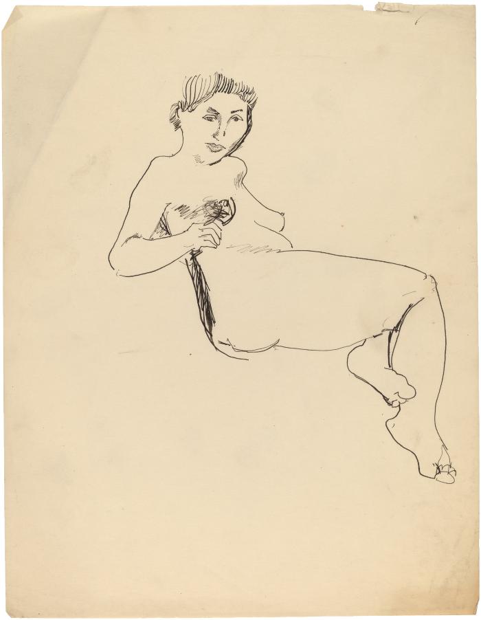 [Reclining female nude]