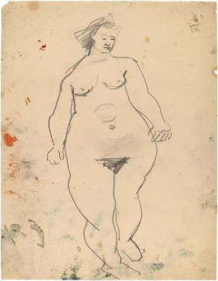[Standing female nude]