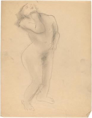 [Standing female nude]