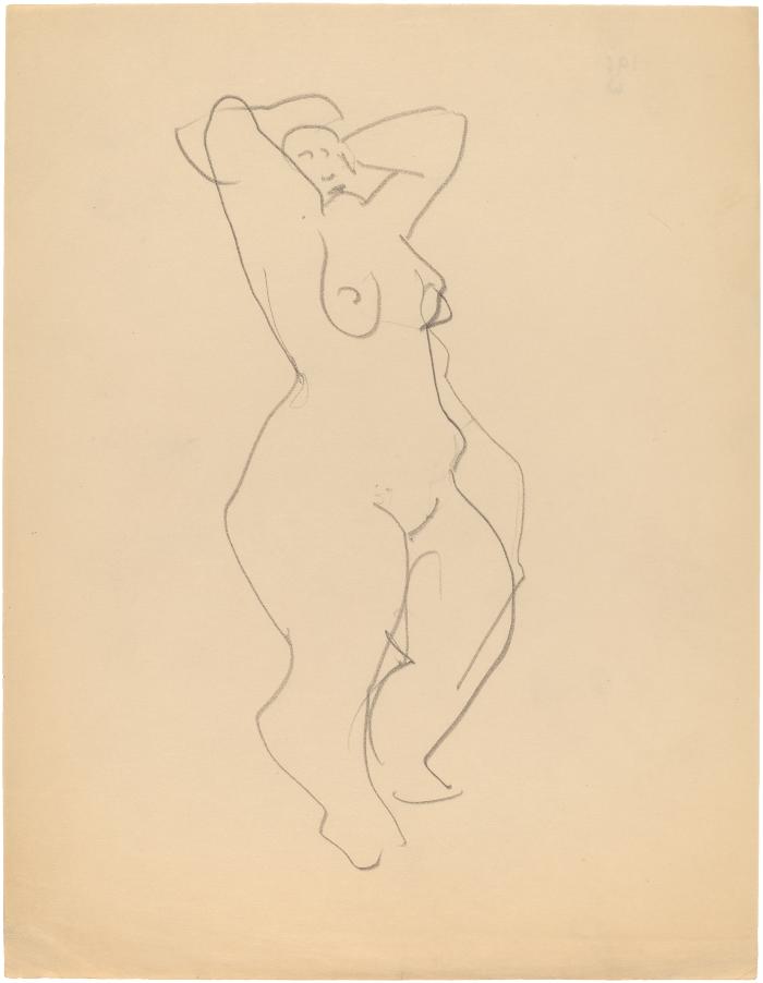 [Standing female nude]