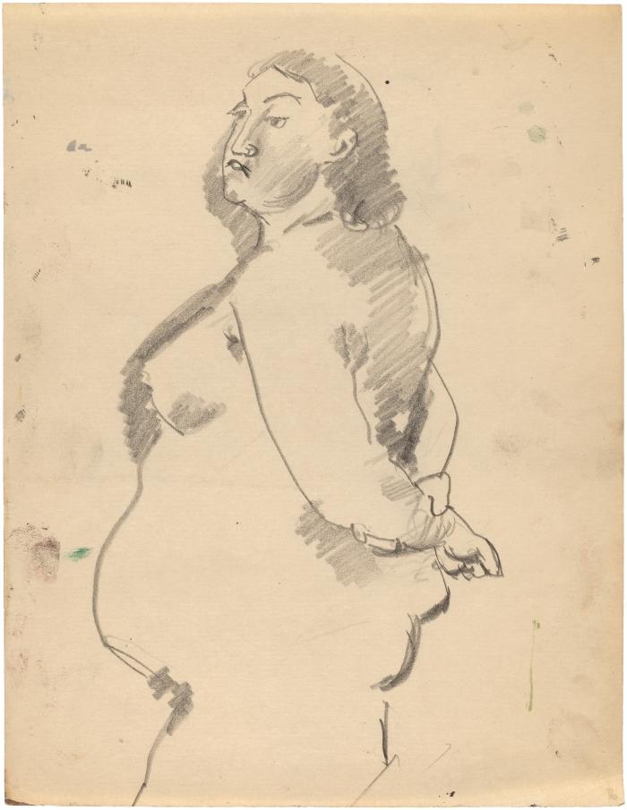 [Standing female nude]