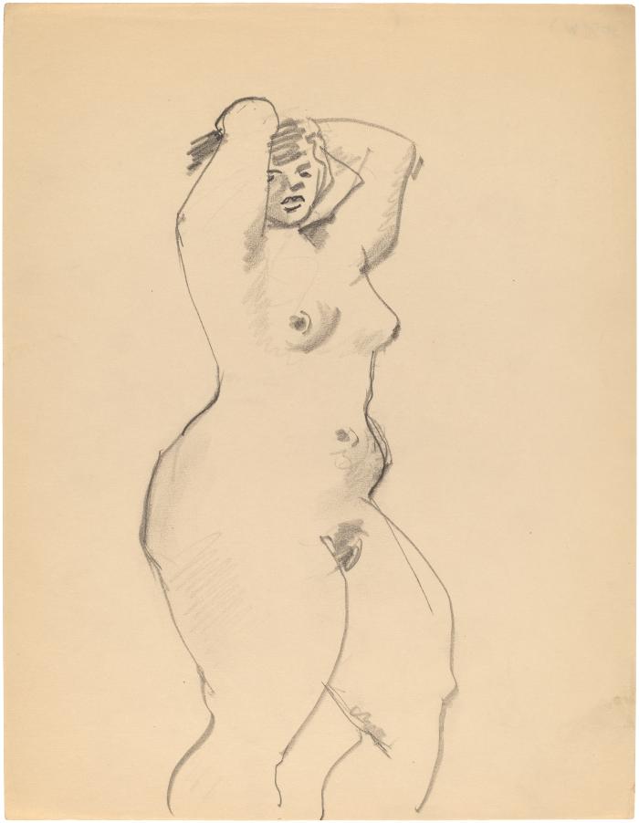 [Standing female nude]