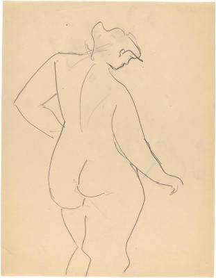 [Standing female nude]