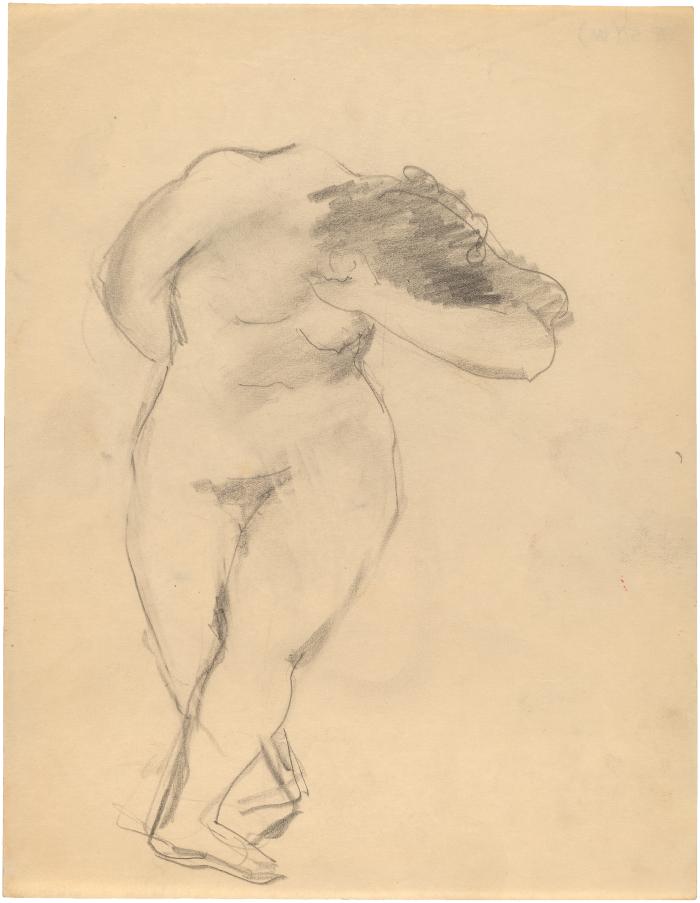 [Standing female nude]