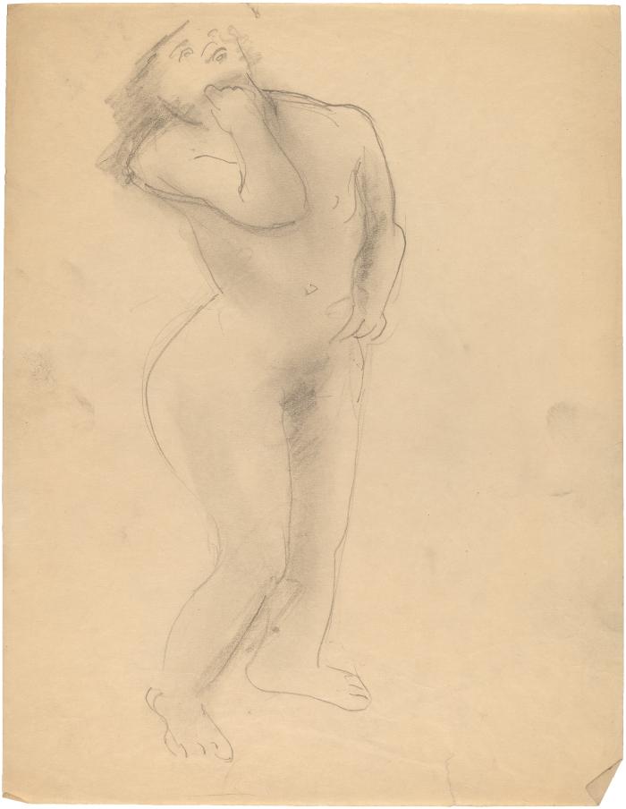 [Standing female nude]