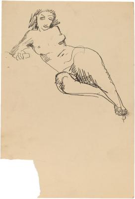 [Reclining female nude]