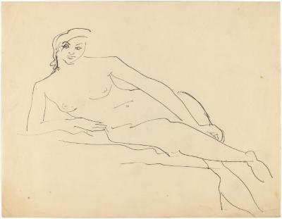 [Reclining female nude]