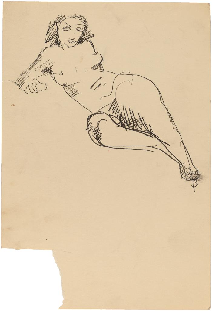 [Reclining female nude]