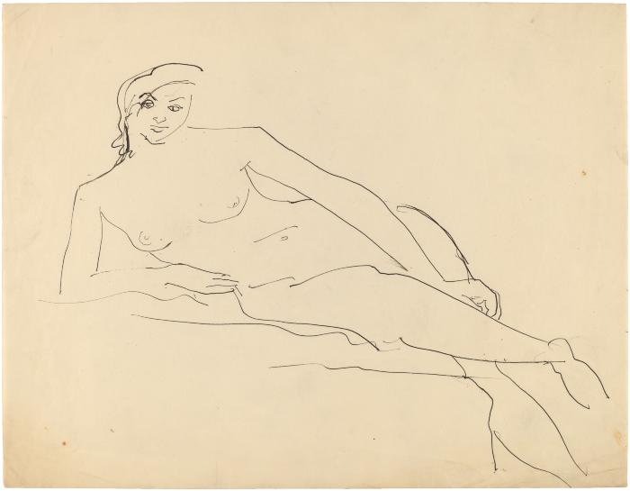 [Reclining female nude]