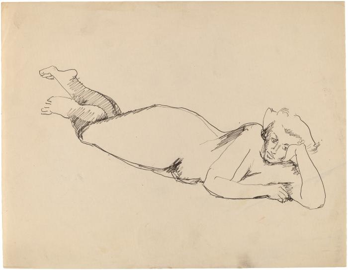 [Reclining female nude]