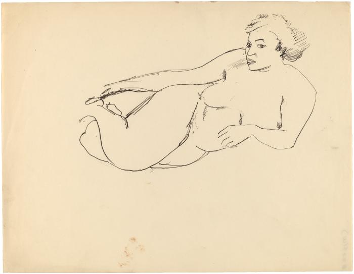 [Reclining female nude]