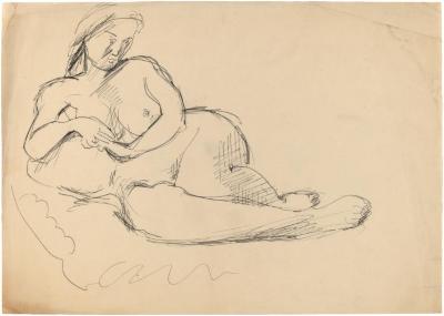 [Reclining female nude]