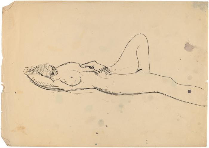 [Reclining female nude]