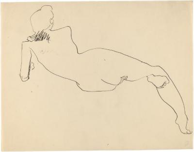 [Reclining female nude]