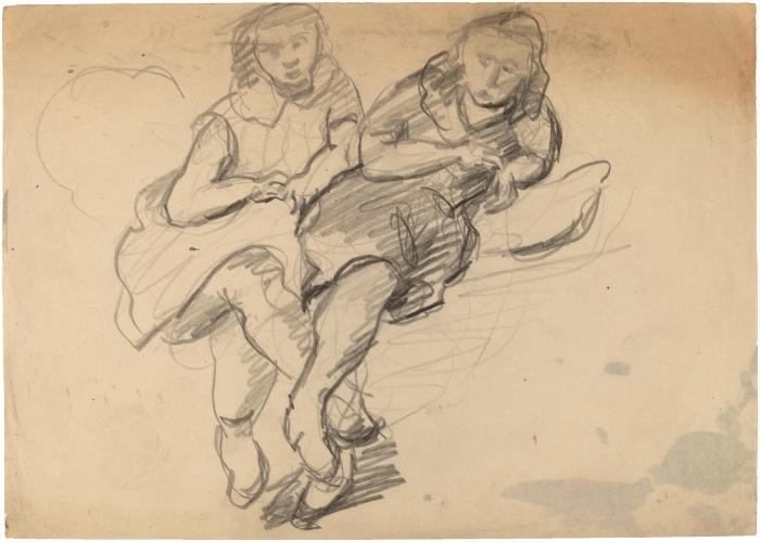 [Two reclining women]