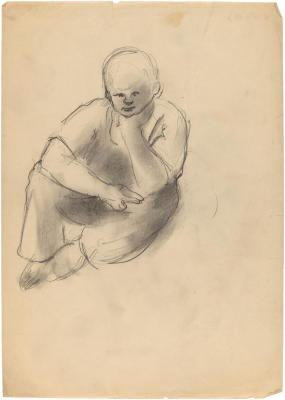 [Seated boy]