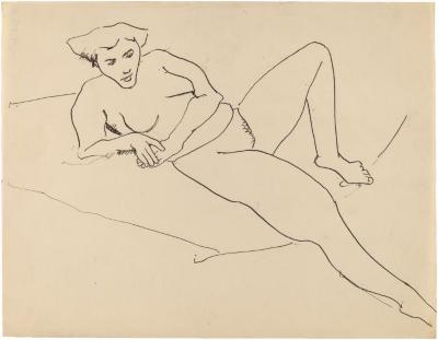 [Reclining female nude]