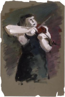[Woman with violin]