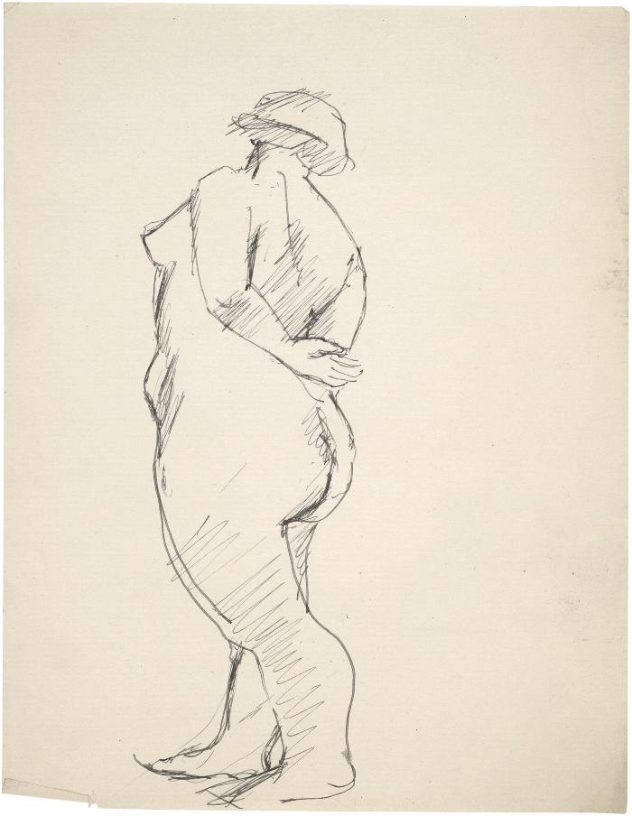 [Standing female nude]