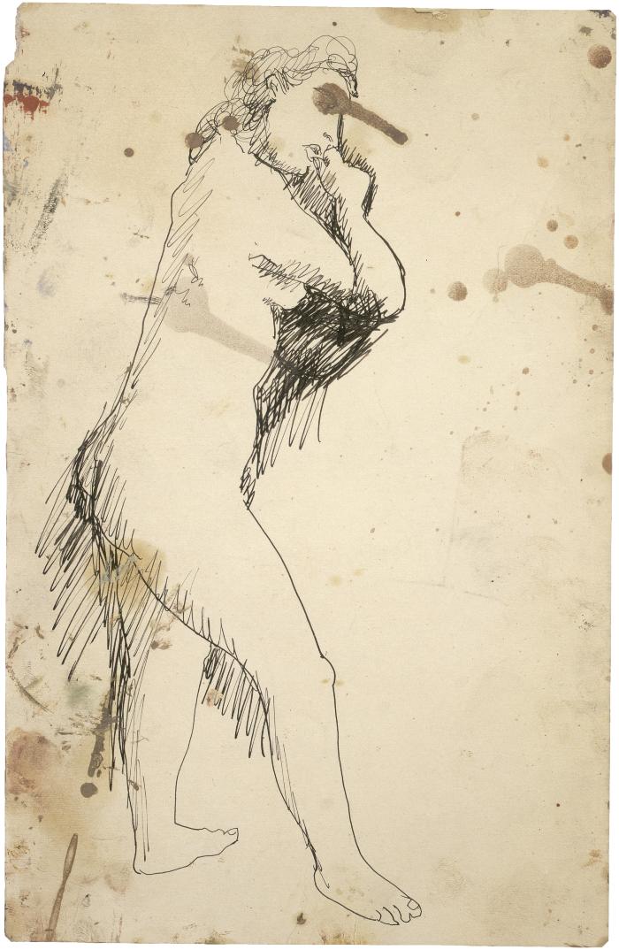 [Standing female nude]