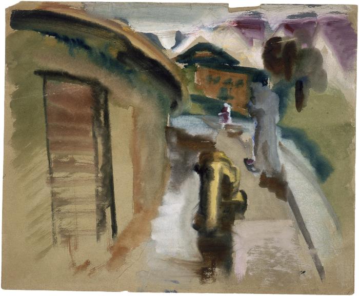 [Street with hydrant]