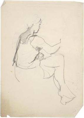 [Seated woman]