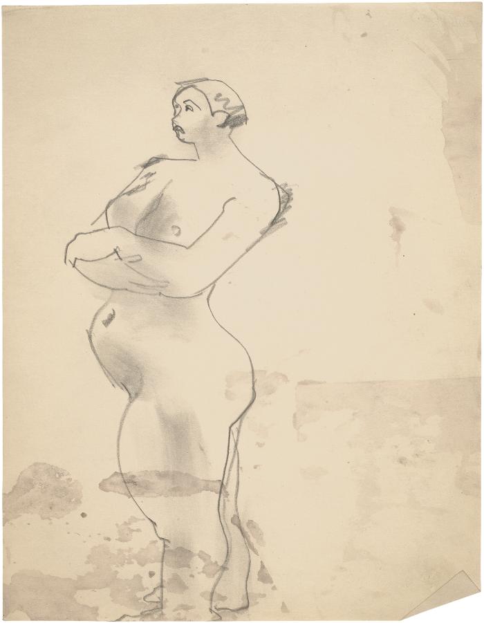 [Standing female nude]