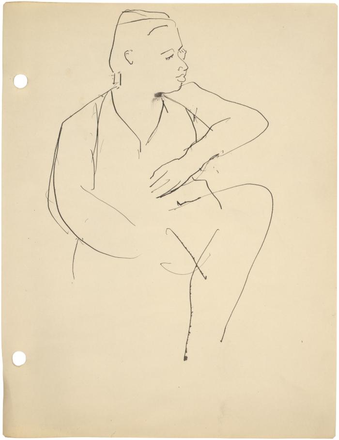 [Seated woman]