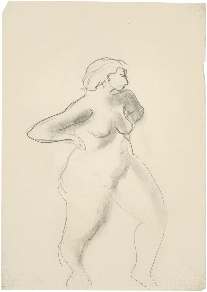 [Standing female nude]
